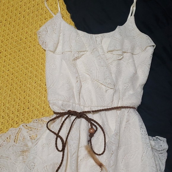 Boho High Low - Off white Dress. - Picture 3 of 3